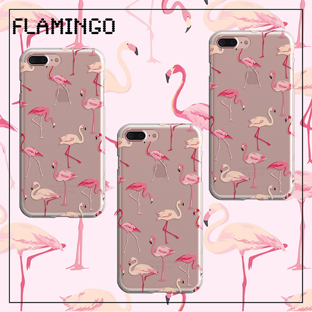 Custom Flamingo jelly hard case HP