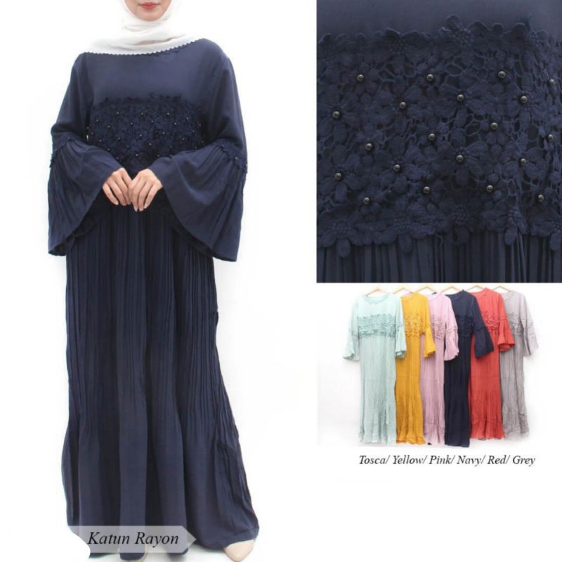 Gamis Plisket Import