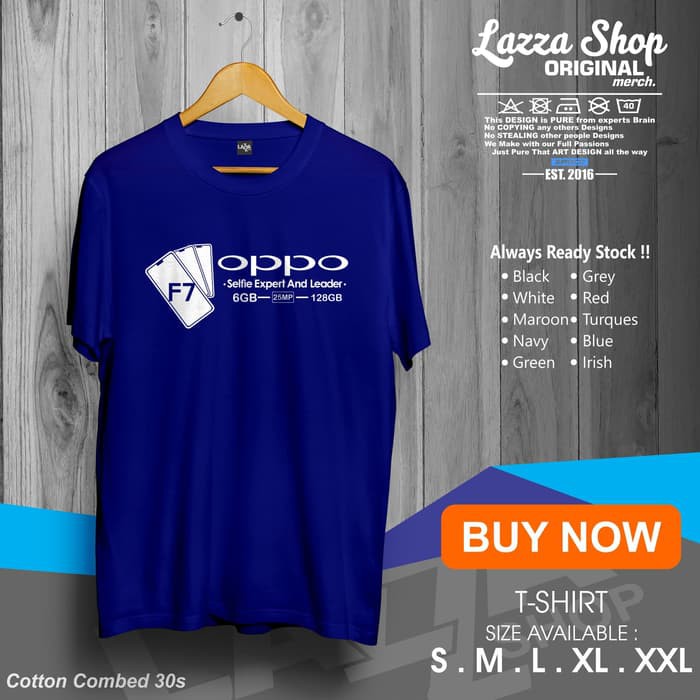 Kaos / Baju /T-shirt Oppo Smartphone F7 Distro keren Murah  - lazzashop