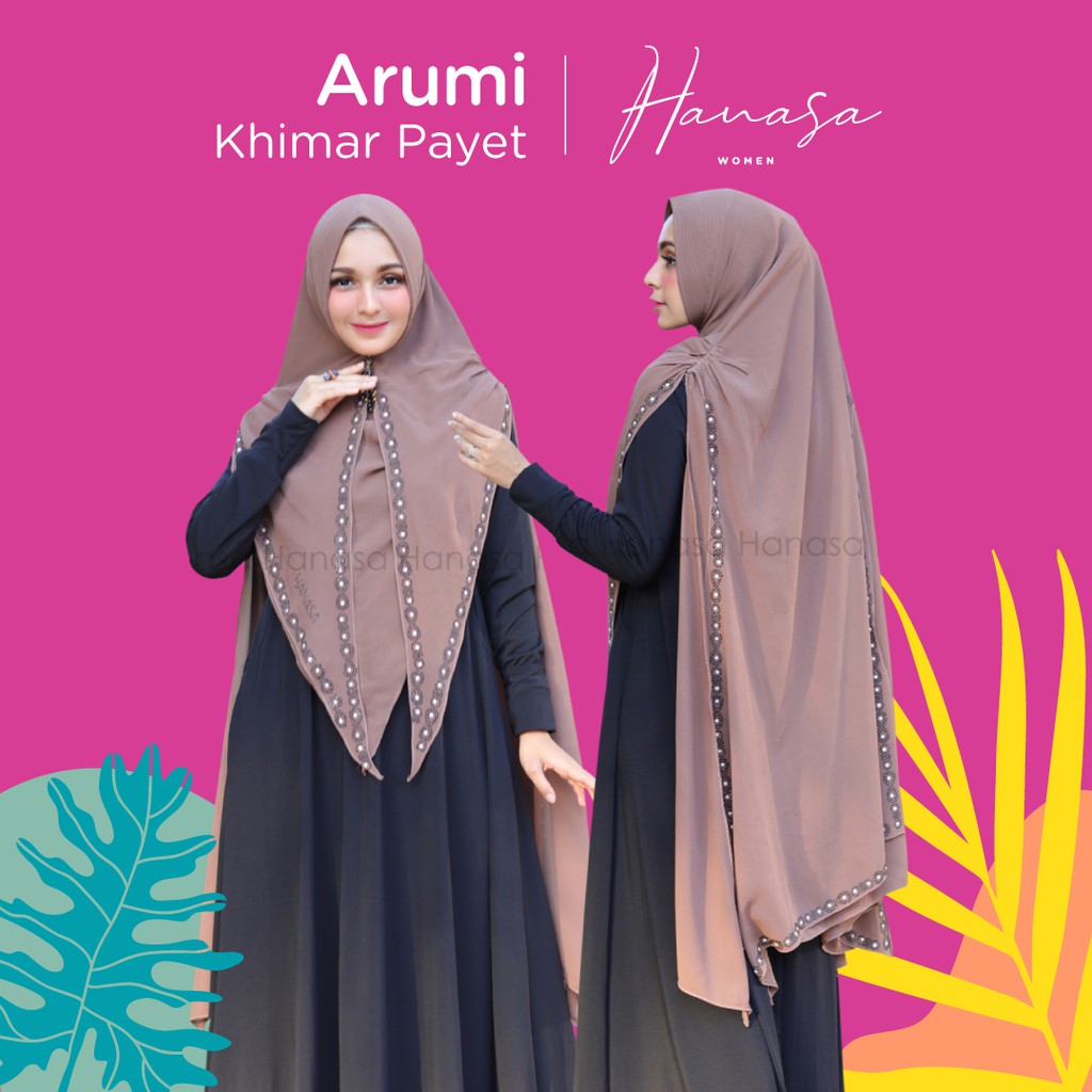 KHIMAR ARIANI. KHIMAR CERUTY PAYET. KHIMAR PAYET CERUTY. HIJAB CERUTY PAYET. KHIMAR ORIGINAL HANASA