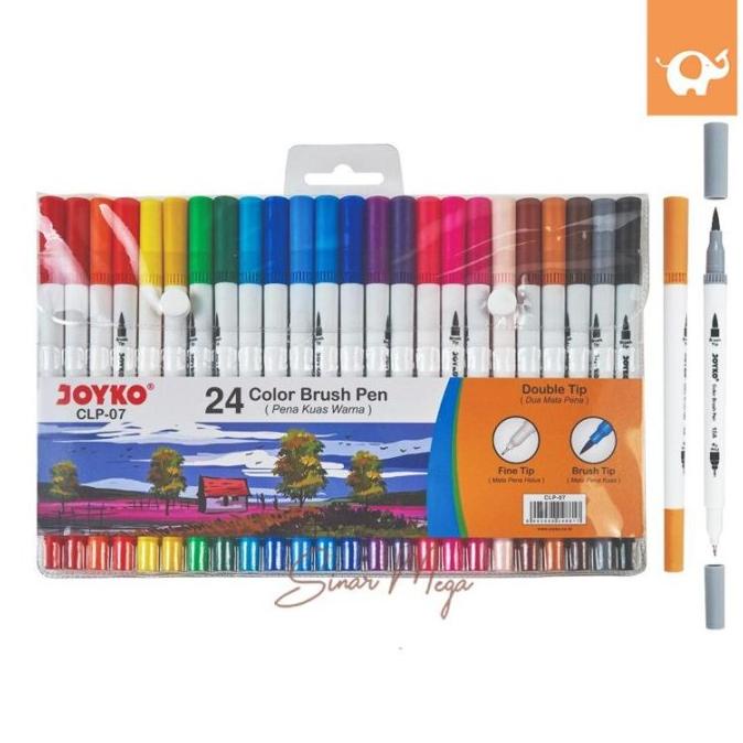 

(BISA COD) PROMO Joyko Color Brush Pen Pena Kuas Warna CLP-07 / Pena Kuas Warna SALE Kode 292
