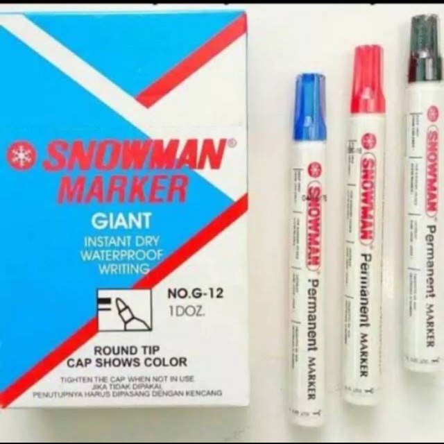 

Spidol permanent marker snowman