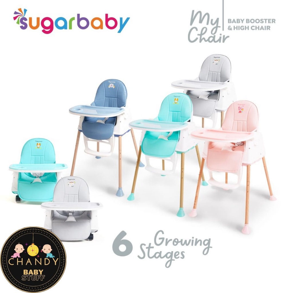 KURSI MAKAN BAYI SUGAR BABY HIGH CHAIR 6 STAGE