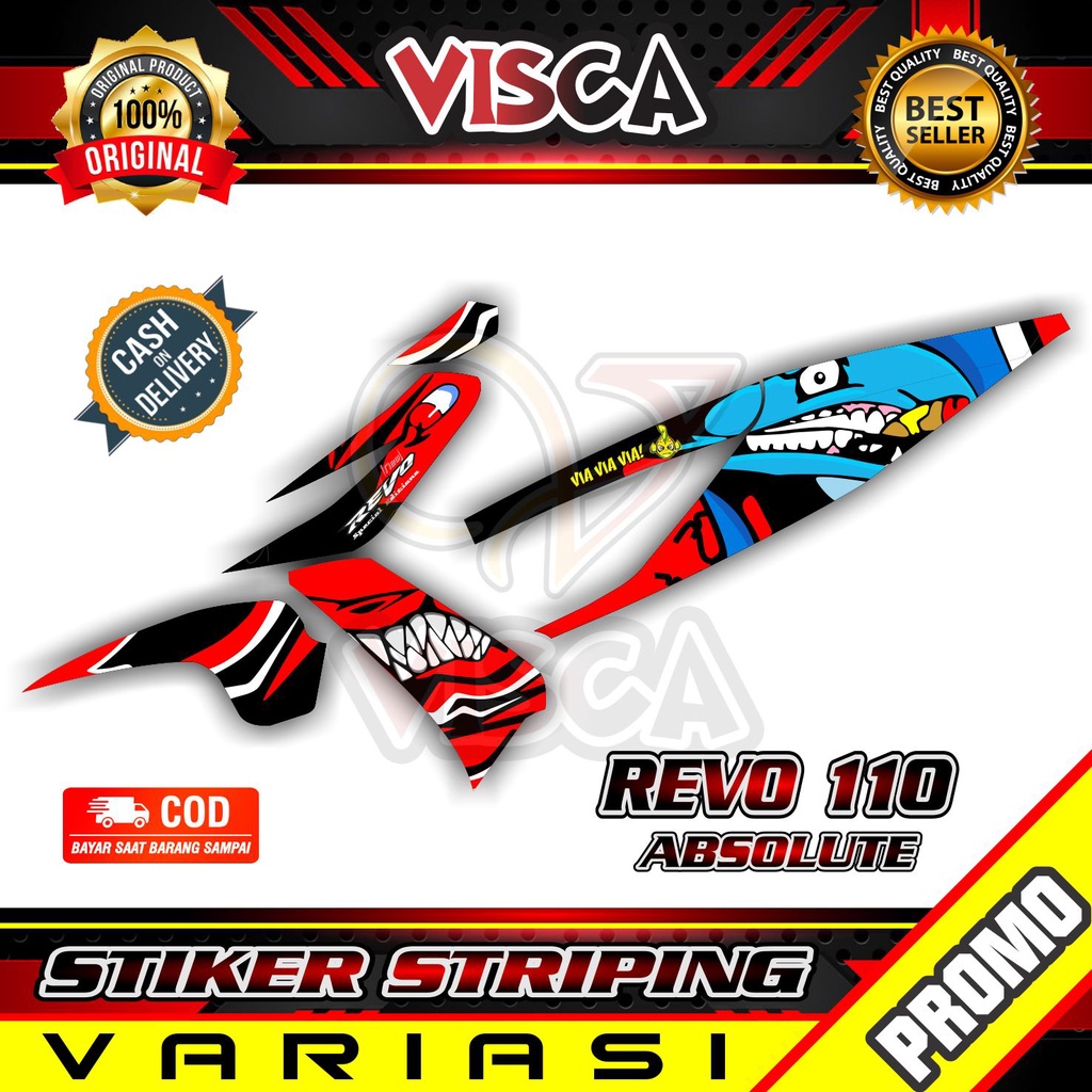 Striping Revo Absolute - Sticker Striping Variasi Lis Revo Absolute - Striping Hologram Revo Absolut