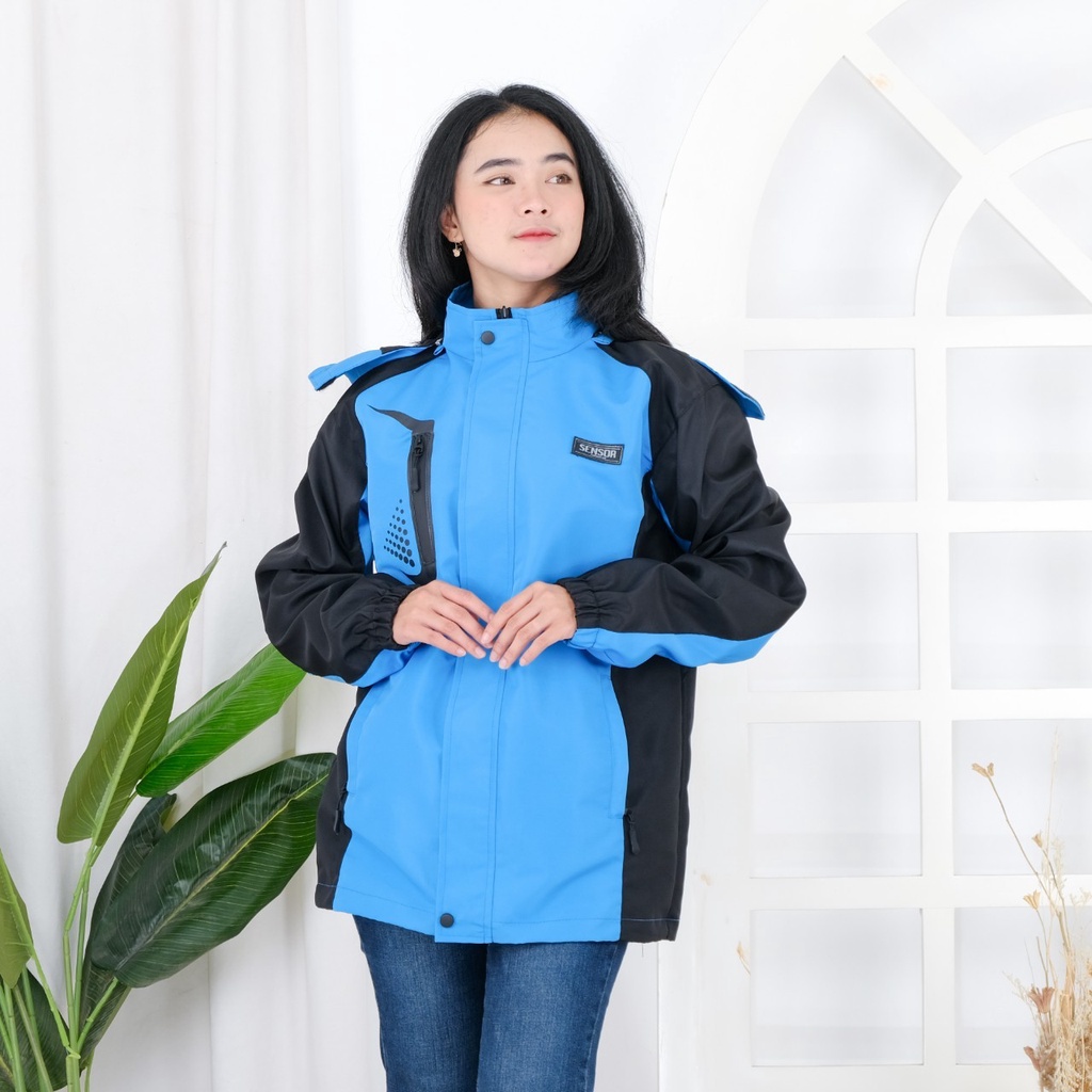 TURUN HARGA ! Jaket Outdoor Pria Waterproof Anti Angin Jaket Pria Parka Pria Wanita Taslan Jaket kasual Pria Terbaru Original Sensor Murah Original Premium