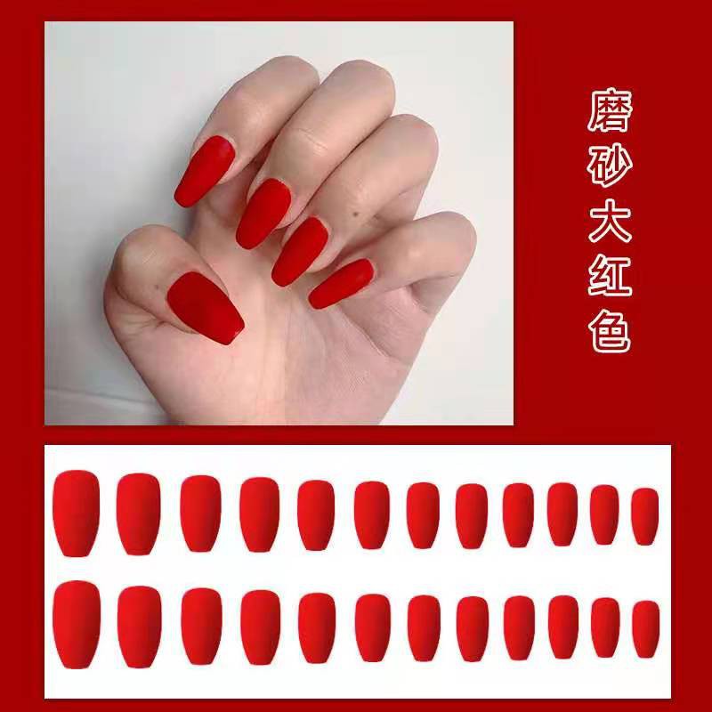 Kuku palsu matte 24pcs / false fake nails  matte elegant nail art  / Warna 14-26