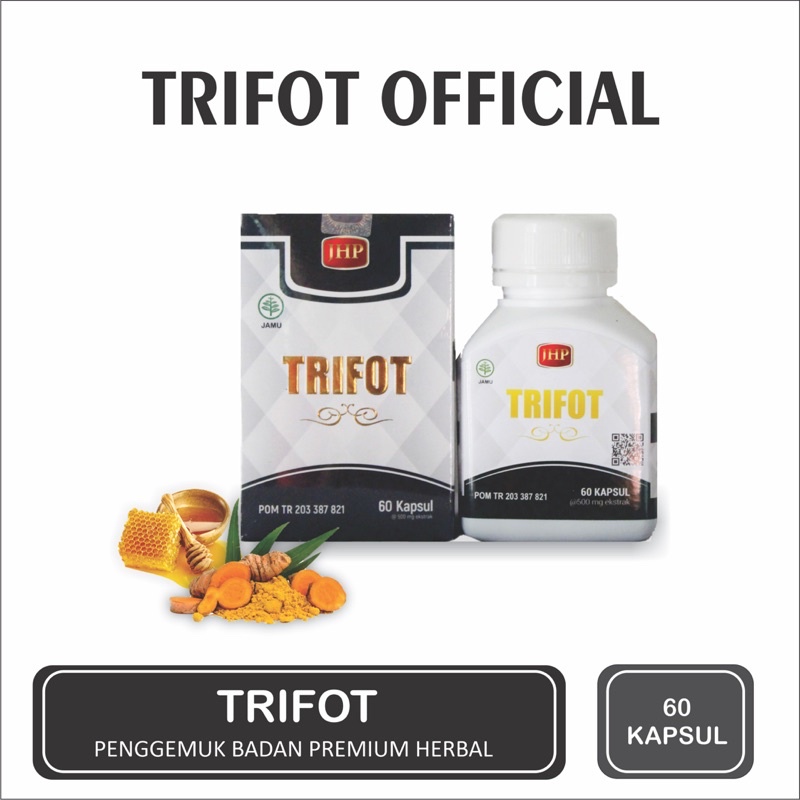 TRIFOT Penggemuk Badan Herbal BPOM Aman 60 Kapsul Memperbaiki Nafsu Makan