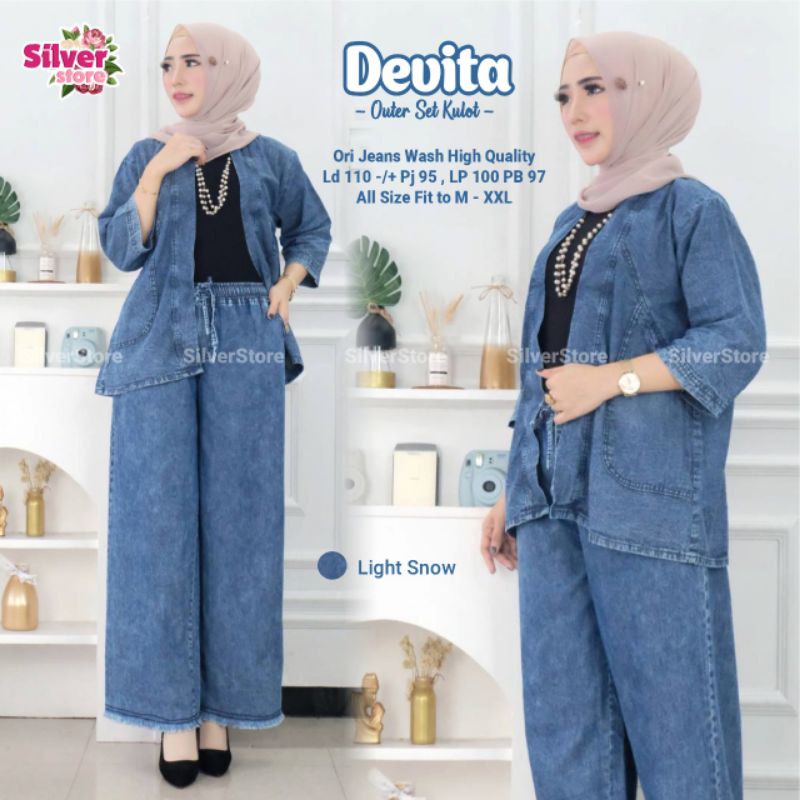 Best seller Devita Outer Set Kulot Ori Jeans Washed HQ