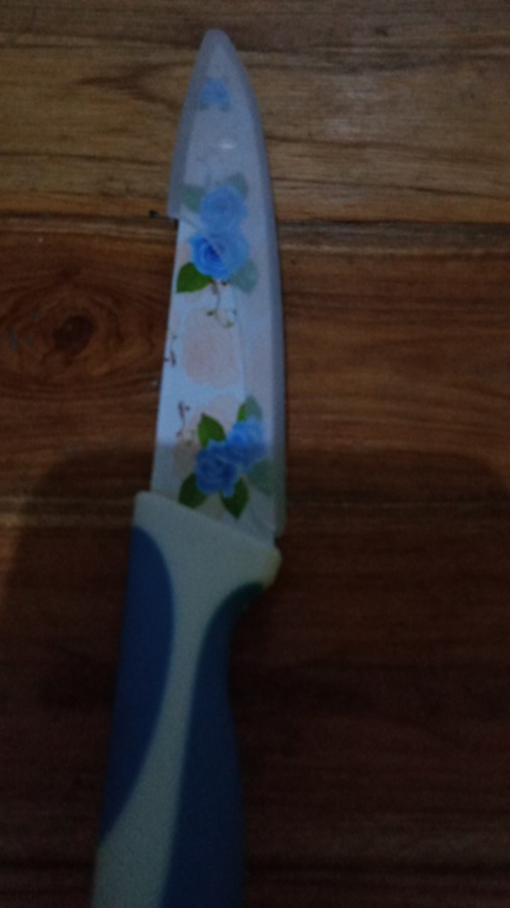 Pisau Dapur Keramik - Pisau Dapur Motif Mawar