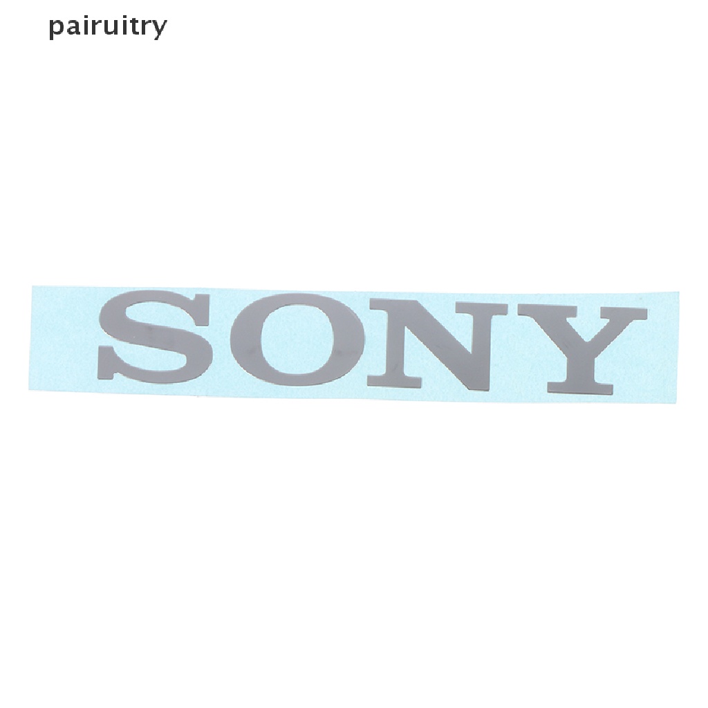 Stiker Logo Kamera Audio Ponsel Komputer Bahan Logam Warna Silver Untuk SONY