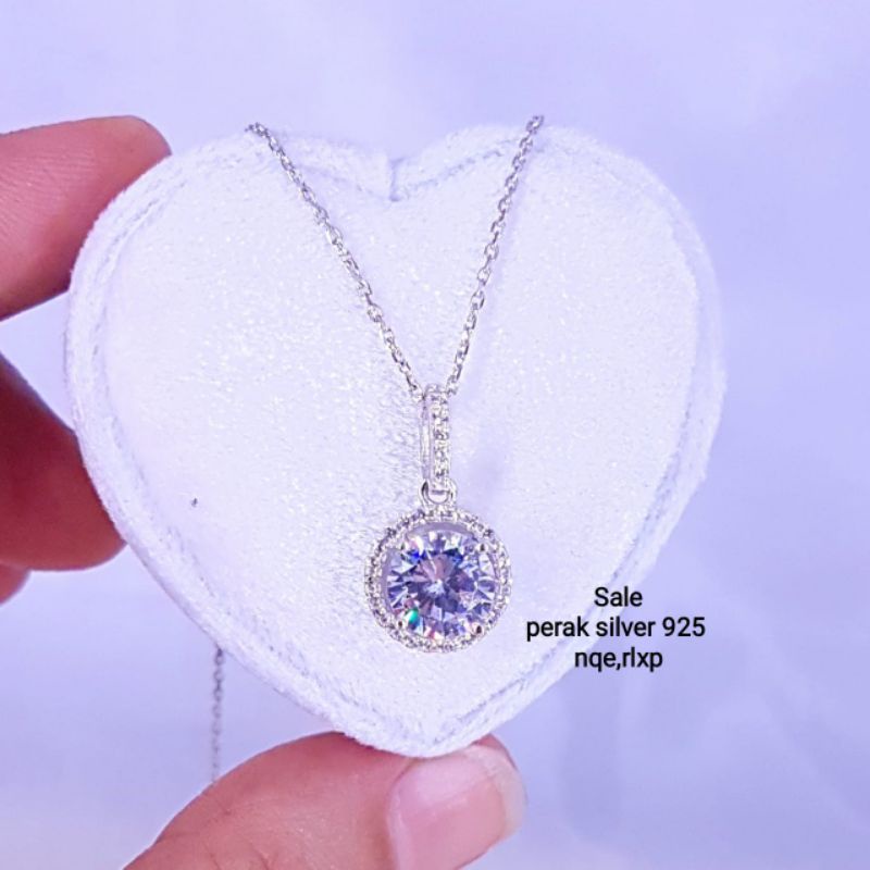 Kalung perak silver 925,tidak luntur,mewah,cocok buat yg alergi xuping,aman dipake mandi,cocok kado