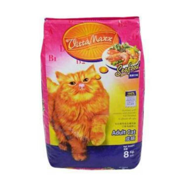 Vittamaxx seafood dan tuna  1kg pakan kucing