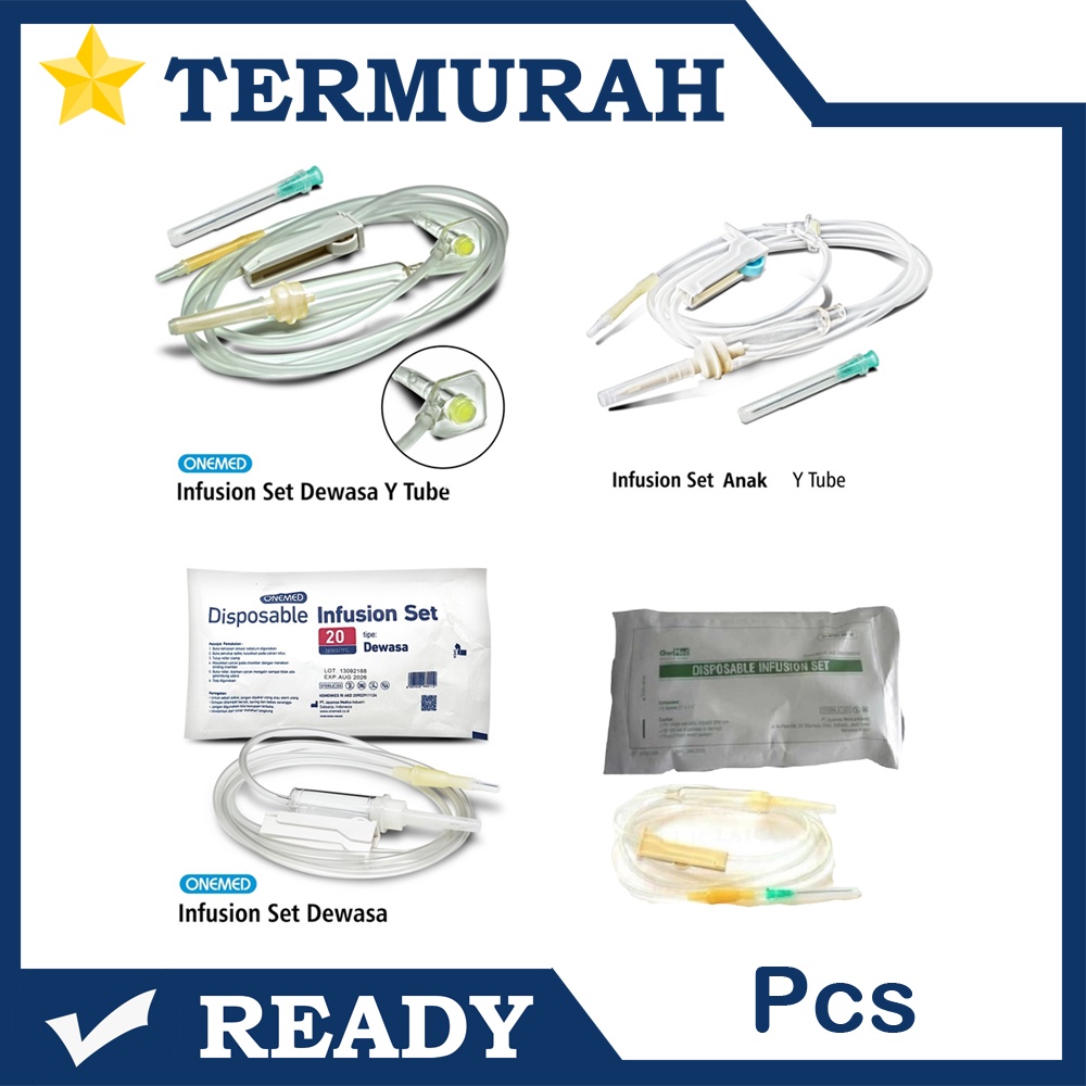 1 Pcs - Onemed Infus Set Dewasa & Anak Tipe Biasa Dan Tipe Y