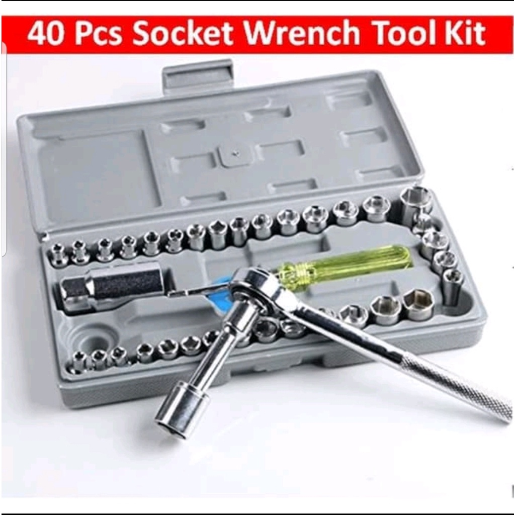 Kunci Shock Socket / Kunci Sok Wrench Set 40 in 1 / KUNCI SHOCK