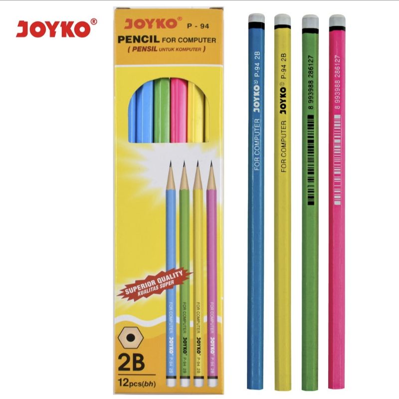 

PENSIL JOYKO P-94 WARNA WARNI / HARGA PER PAK (ISI 12PCS) / PENSIL JOYKO / ALAT TULIS