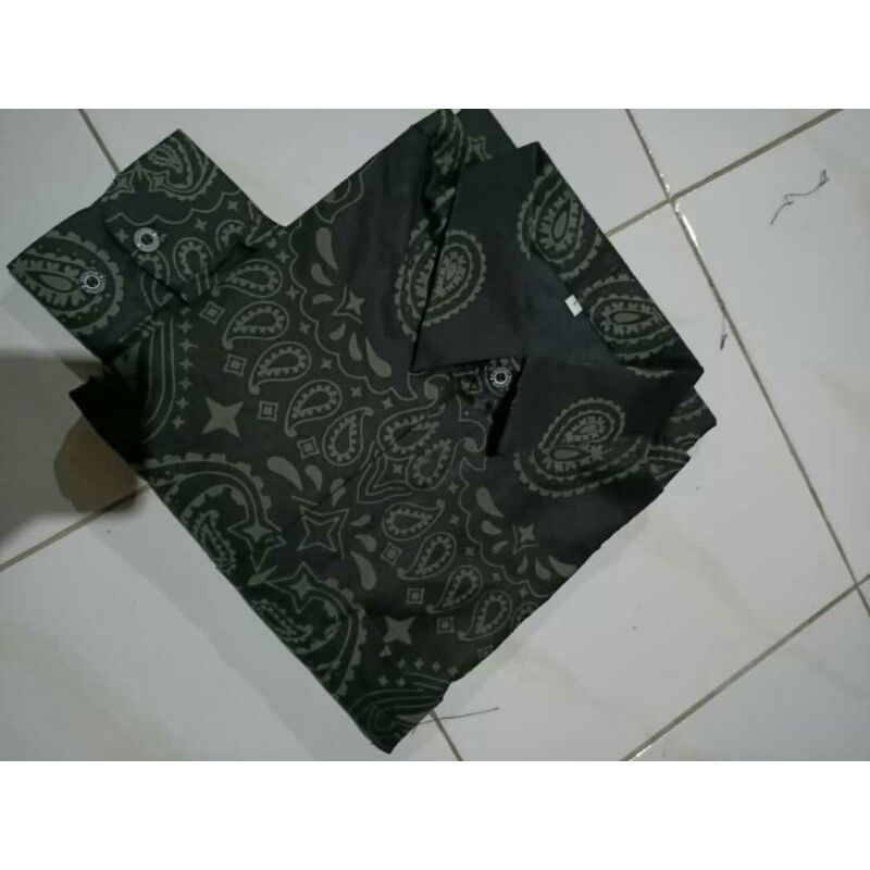 CACING Kemeja Batik Pria Slimfit Premium Bahan Katun Halus Lapis Furing