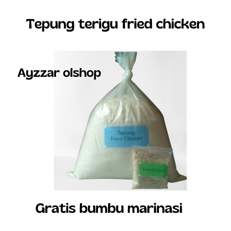 

Tepung Fried Chicken 1 Kg Siap Pakai Gratis Bumbu Marinasi