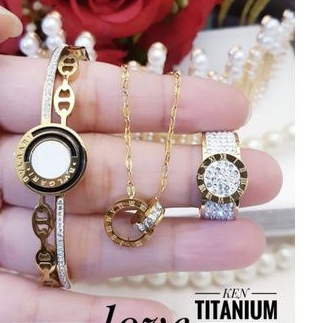 TiTanium set perhiasan wanita t428