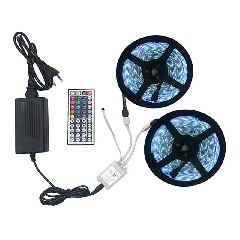 Controller led strip RGB 2 Cabang remote besar IR 44 tombol