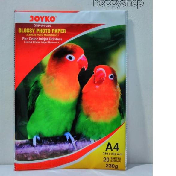 

♢ Kertas Foto Glossy A4 Joyko ➩