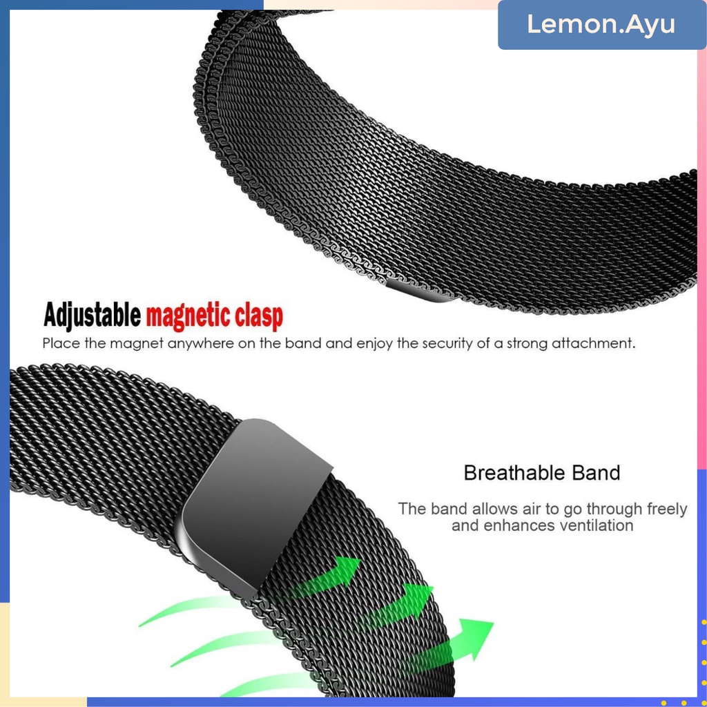 Tali Jam Strap iWatch Series 7 5 4 3 2 1 6 SE Stainless Steel Milanese Loop Apple Watch 7 Band 41mm 45mm 42mm 38mm 40mm 44mm