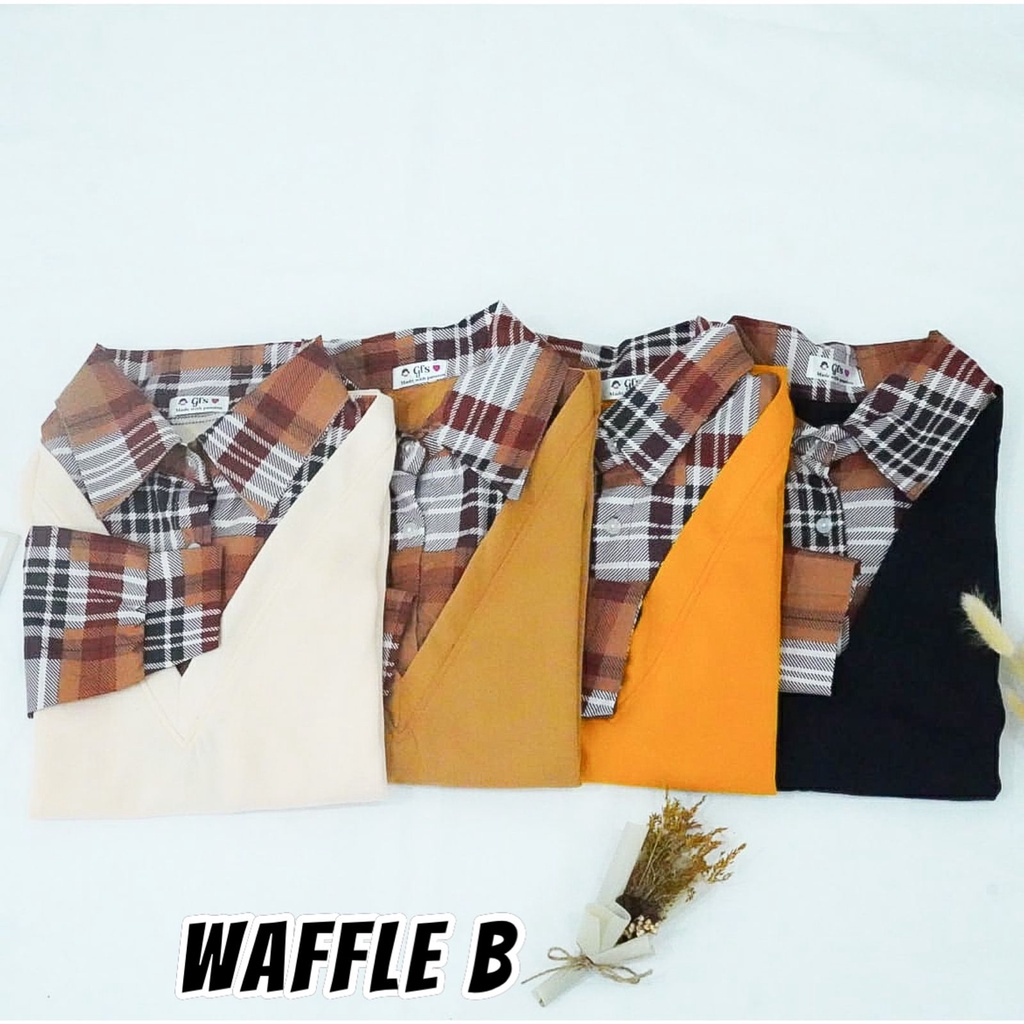 GFS WAFFLE TOP FLANEL BAHAN BABYTERY