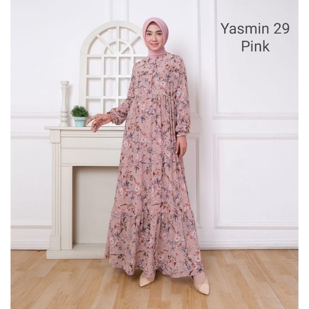 Gamis Maxi Dress Ceruti Motif Flowers - Yasmin 29
