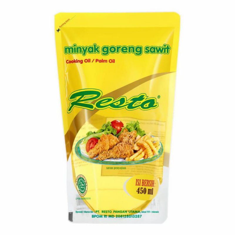 

Resto Minyak Goreng 450ml Pounch