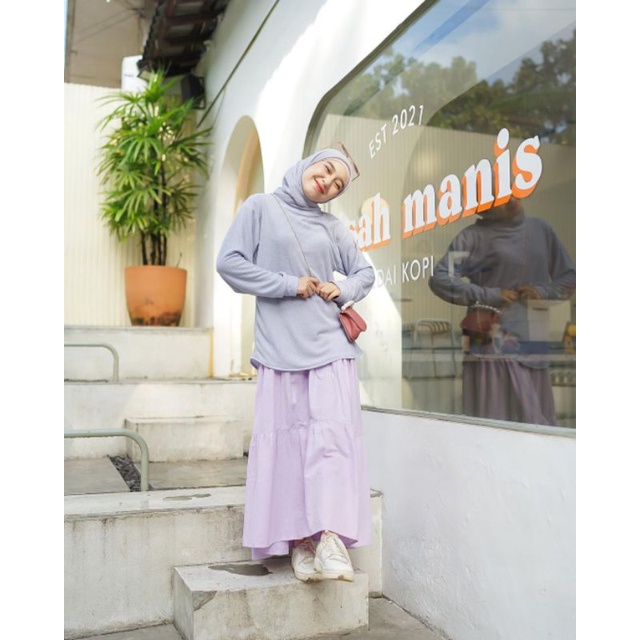 BLOUSE WANITA - ALMA BASIC - ATASAN KOREA - PAKAIAN WANITA