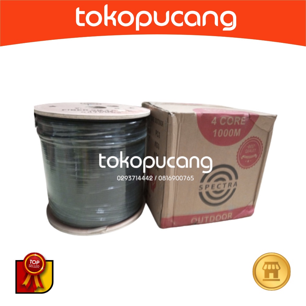 Dropcore FO 4 core 3 Seling 1KM SPECTRA Fiber Optic 1000m drop core
