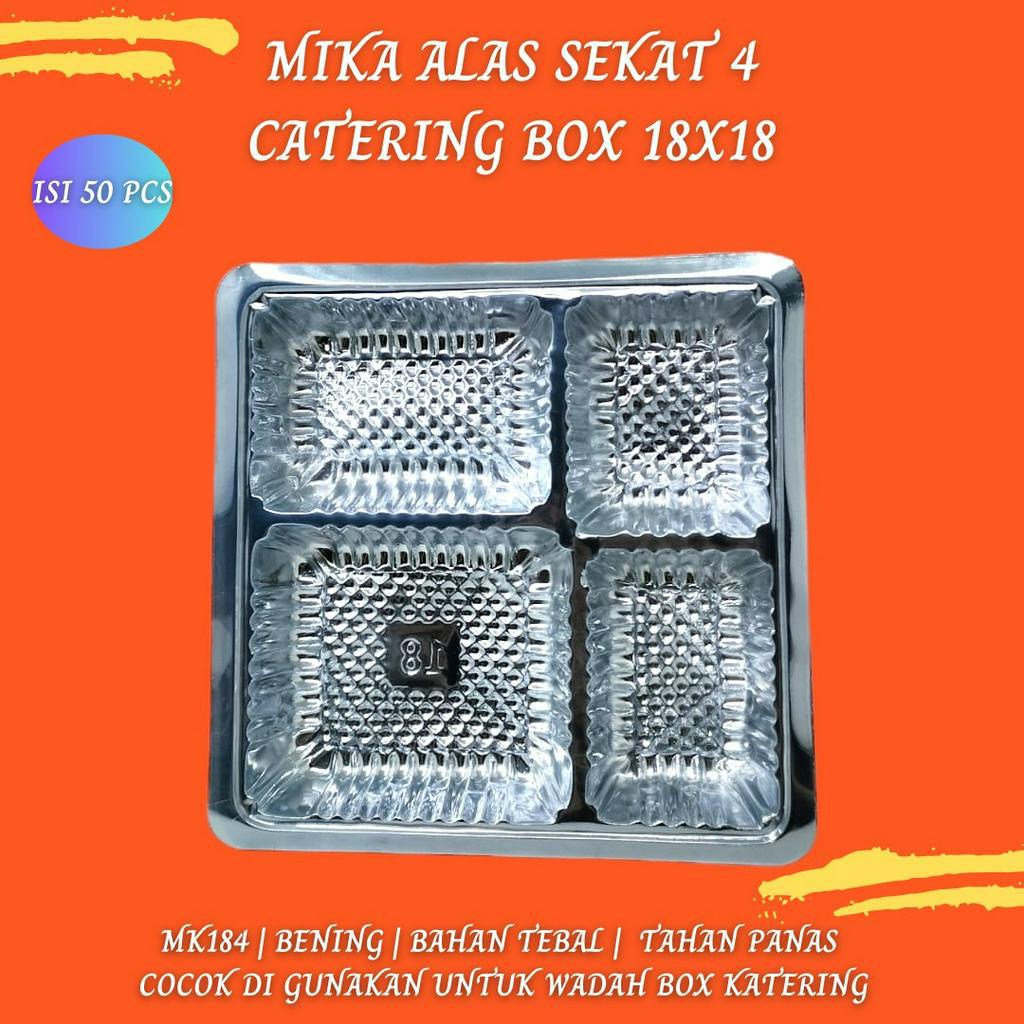 Mika18x18 Mika Sekat 4 Mika (Isi 50 Pcs-MK184)