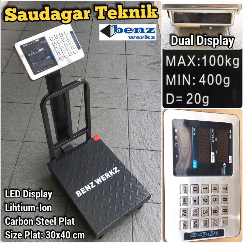 Timbangan Barang Ekspedisi Paket 100KG Timbangan Digital Benz 100 KG Bergaransi