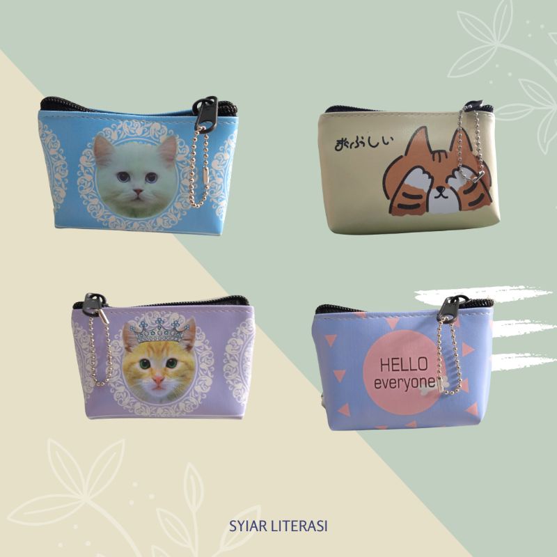 dompet koin karakter lucu remaja korea