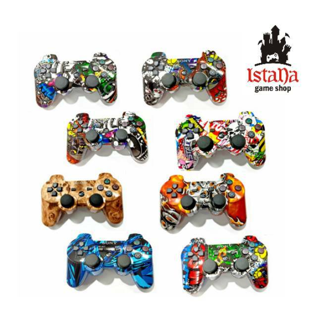 Stik Wireless Dualshock PS3 Motif Corak