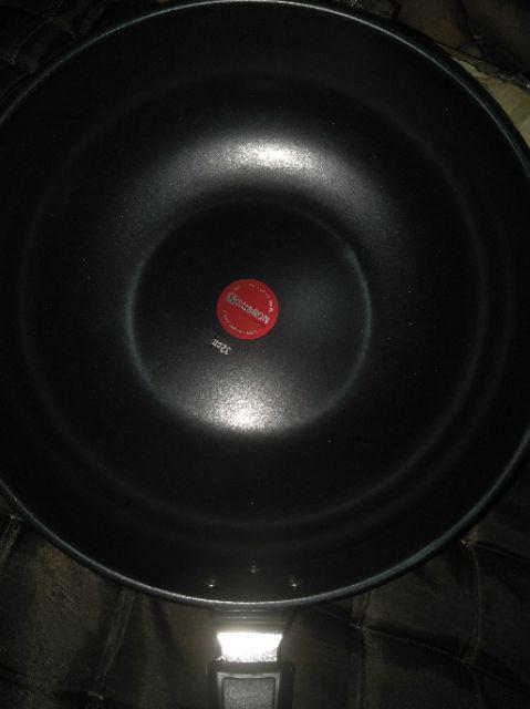 Penggorengan 32cm Wajan Frypan Teflon Stainless Steel Kuali Anti Lengket