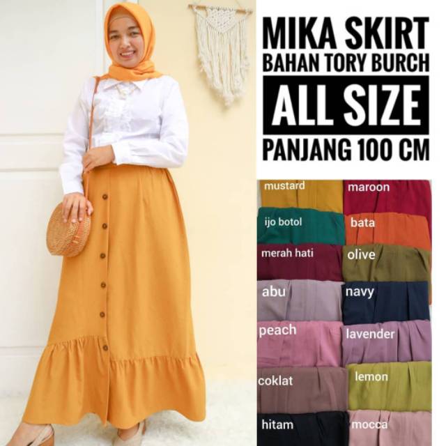 zara rok polos (1kg 5 pcs)/rok panjang/rok kancing/rok polos/zara rok/rok rempel