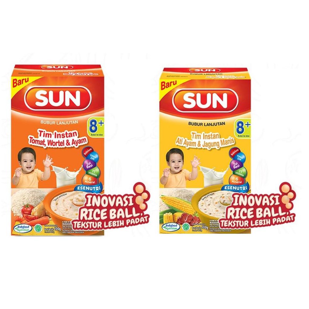 

Hot Promo SUN Tim Instant Tomat Wortel Ayam Box 100 g x 1 Pcs + SUN FOC 8+ Ati Ayam Jagung Manis ,,,