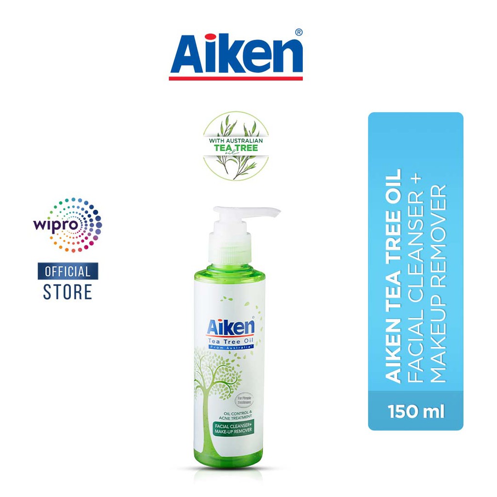 Jual Aiken Tea Tree Oil Facial Makeup Remover 150ml Shopee Indonesia