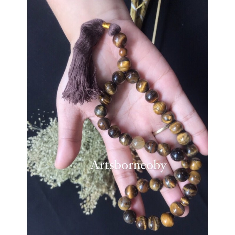 TASBIH BATU TIGER EYE / BIDURI SEPAH “33”