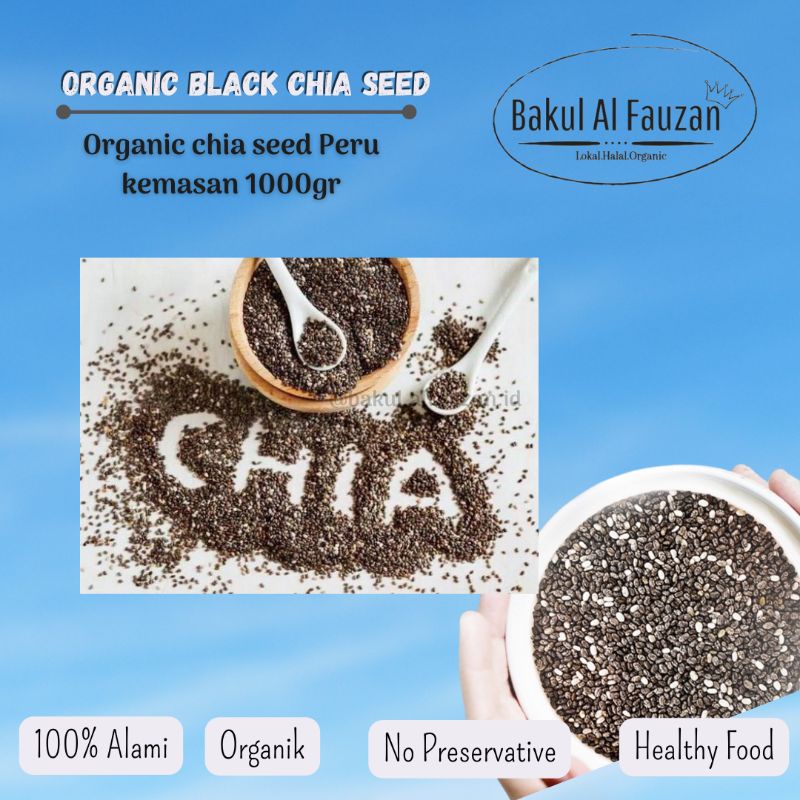 

Organic Black Chia Seed Peru | 1kg | Chia Seed Kualitas Terbaik
