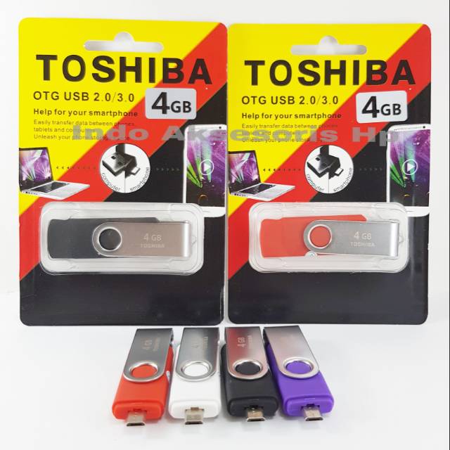 Flashdisk TOSHIBA OTG 4GB 4 GB Micro USB Original OEM Flashdrive