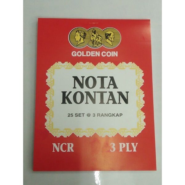 

Buku Nota Kontan B3 Golden Coin