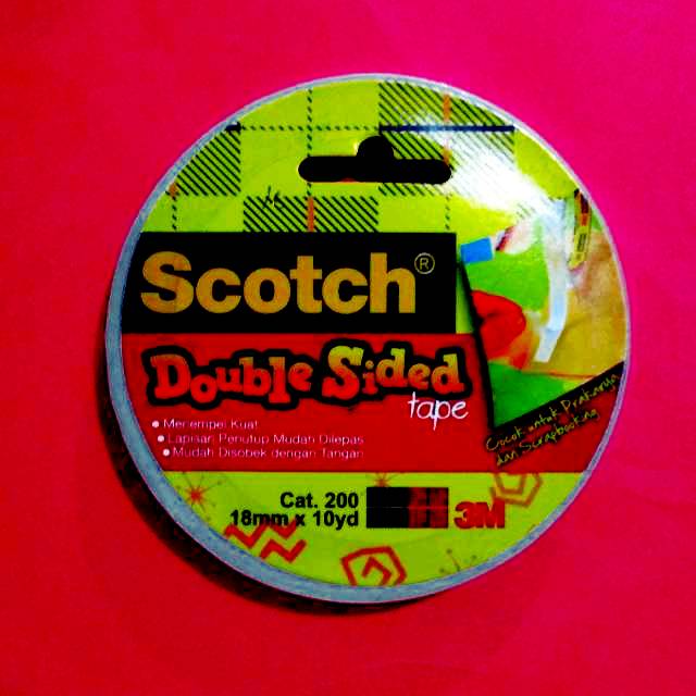 

Double Tape 3M aka Scotch isolasi bolak balik 18mm x 10Y