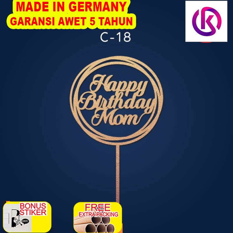 

Terlaris C-18 Topper / Cake Topper / Hiasan Kue / Birthday / Ulang Tahun