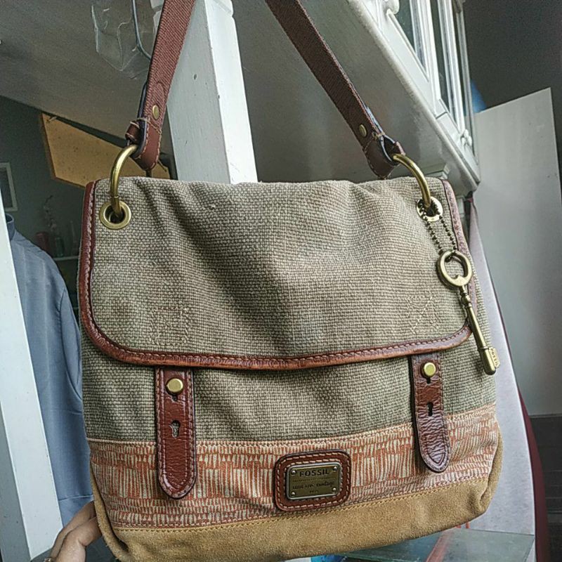 Tas Fossil canvas Preloved promo nett