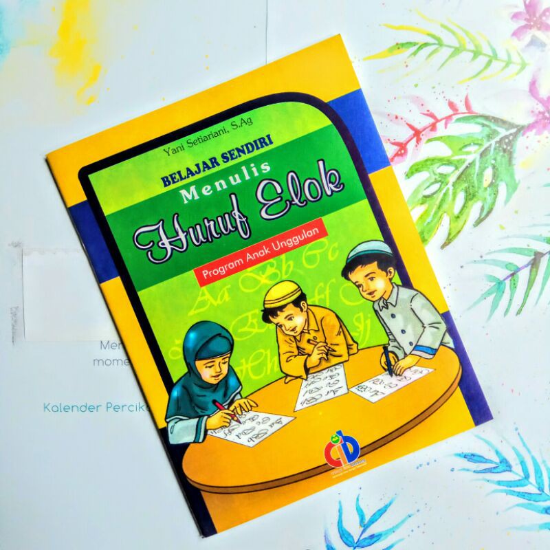 Belajar menulis huruf elok