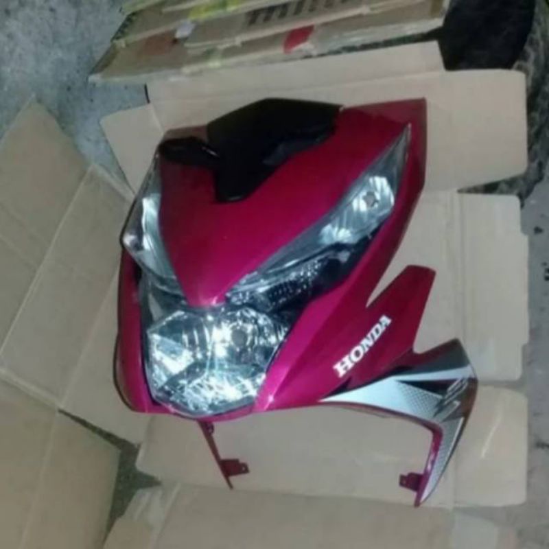 PAKET TAMENG DEPAN+LAMPU BEAT FI ESP PINK MAGENTA 2018 2019