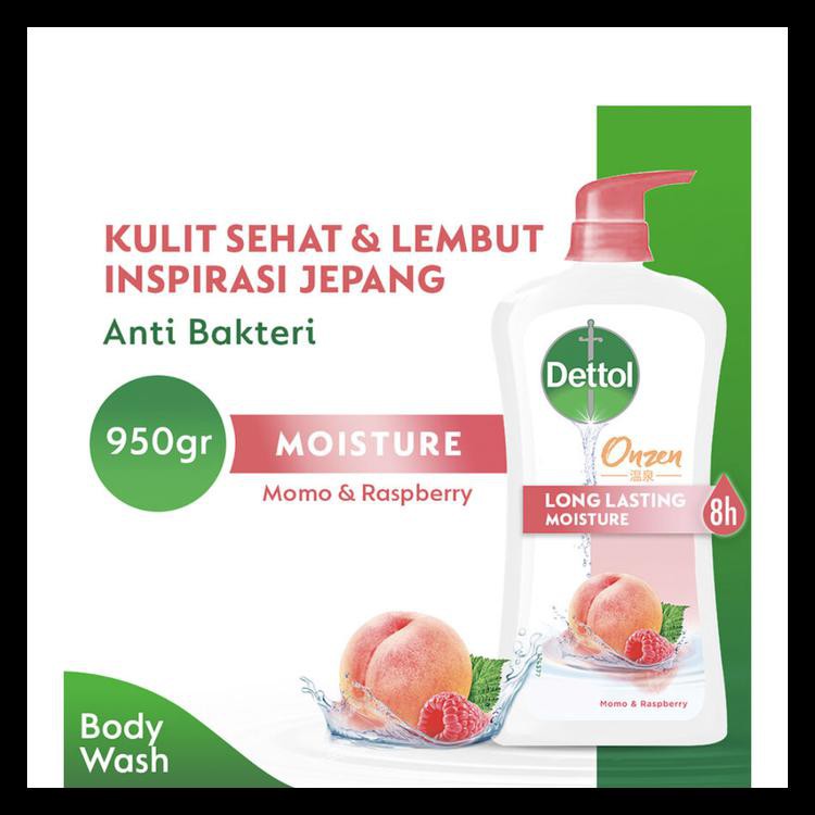 [Bisa Bayar Ditempat] Dettol Body Wash Onzen Peach Pump 950Ml Obral Kode 12