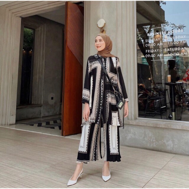 Jiandra Set Kulot / PLISKET BANGKOK / SET BANGKOK / ORI BANGKOK