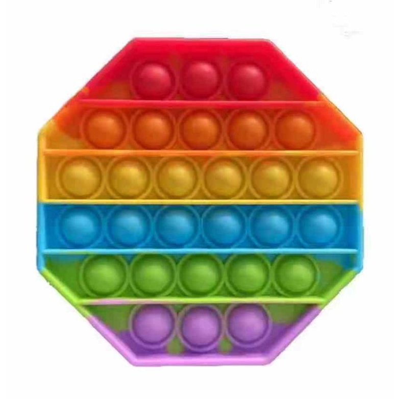 [Grosir] POP IT MURAH RAINBOW UNICORN/AMONG US fidget push Pop Its-Octagon/Segi8